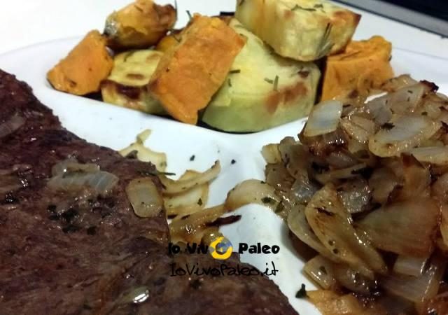 Pranzo Paleo con Fegato Grass Fed Cipolla e Badata.